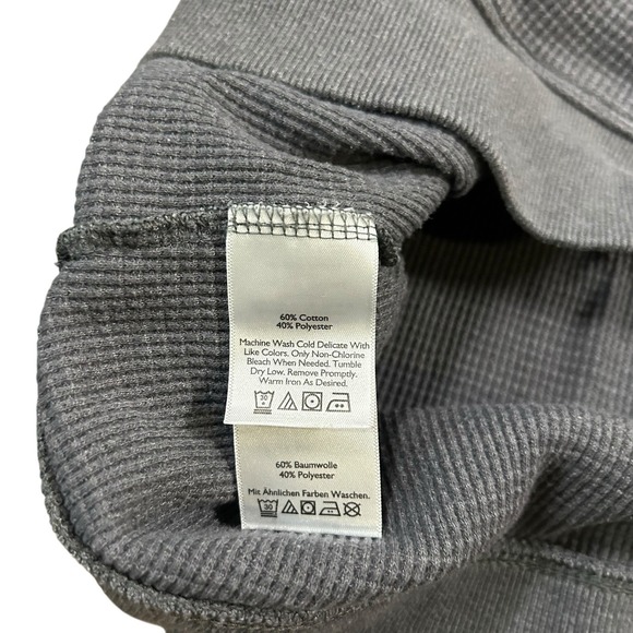 Eddie Bauer Hoodie Waffle Thermal First Ascent Women's Large Gray - Picture 4 of 9